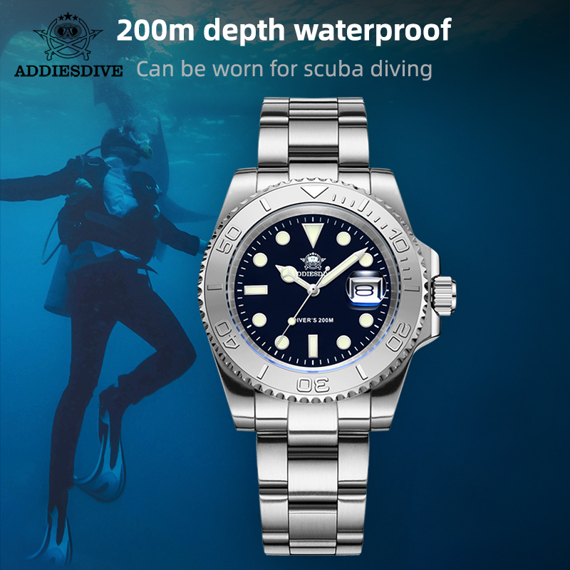 Luxury Watch Longines - ADDIESDIVE Quartz Man Watch 200m Waterproof