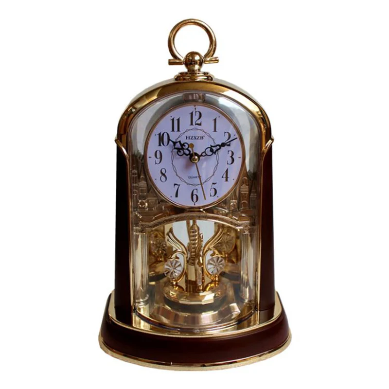Table Watch Luxury - Luxury Crystal Table Clock Vintage Silent