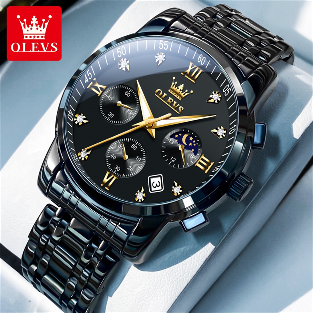 Luxury Watch For Men - OLEVS Popular men's watches stainless steel