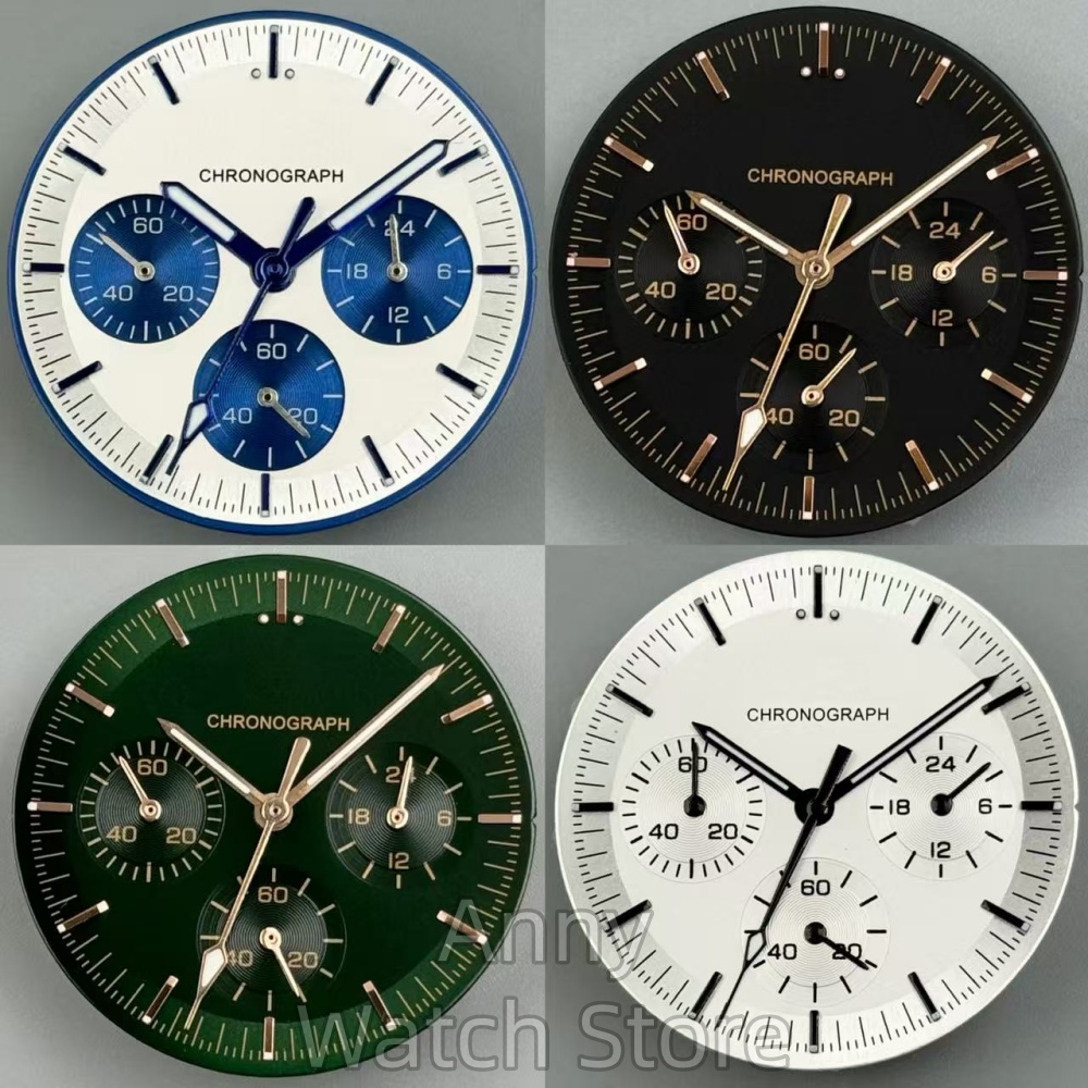 Exhibition Caseback - Sterile VK63 Moon Watch Dial Face