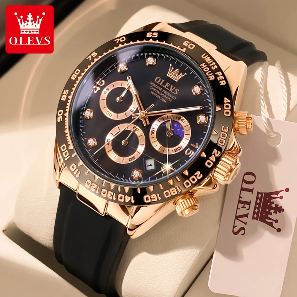 Luxury Watch Name - OLEVS 2875 Men's Watches Chronograph 24Hour