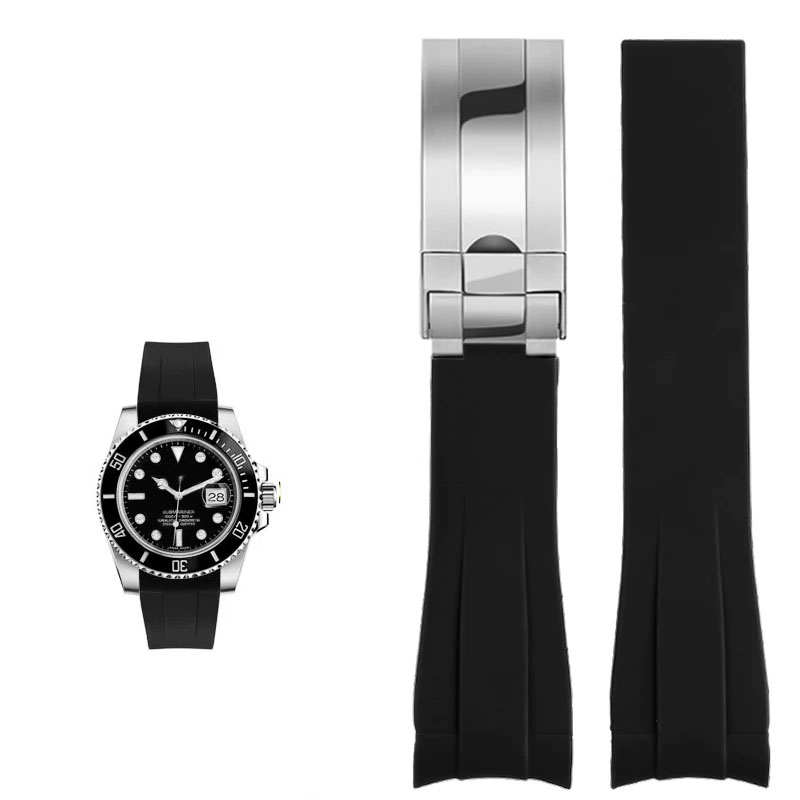 For Rolex 20mm Silicone Watch  - Rolex Watch Daytona recension och pris