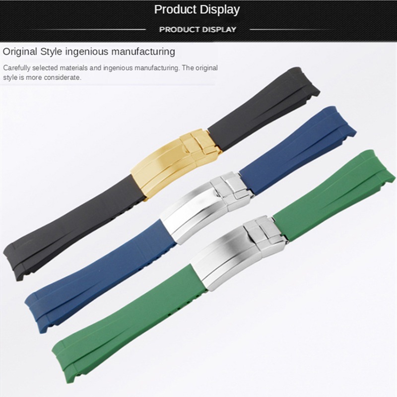 For Rolex 20mm Silicone Watch  - Rolex Watch Daytona recension och pris