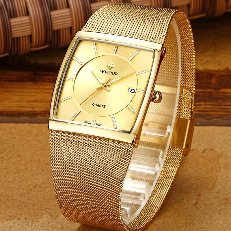 Wwoor Brand Luxury Gold Men Sq - Luxury Watch In Japan recension och pris