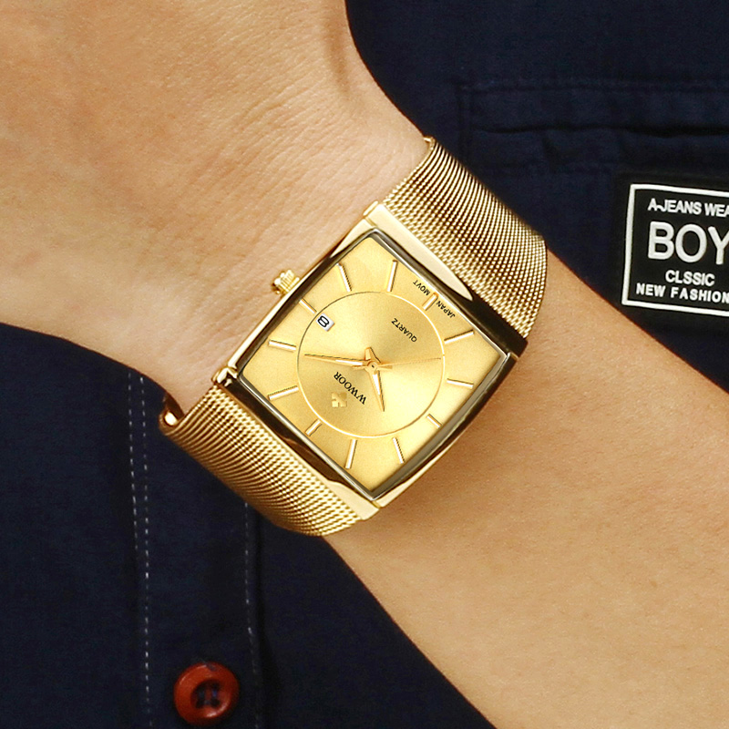Wwoor Brand Luxury Gold Men Sq - Luxury Watch In Japan recension och pris