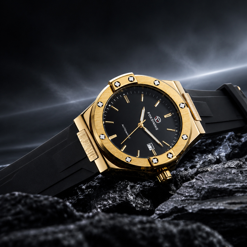 FORSINING Men’s Watch Mechanic - Exhibition Caseback recension och pris
