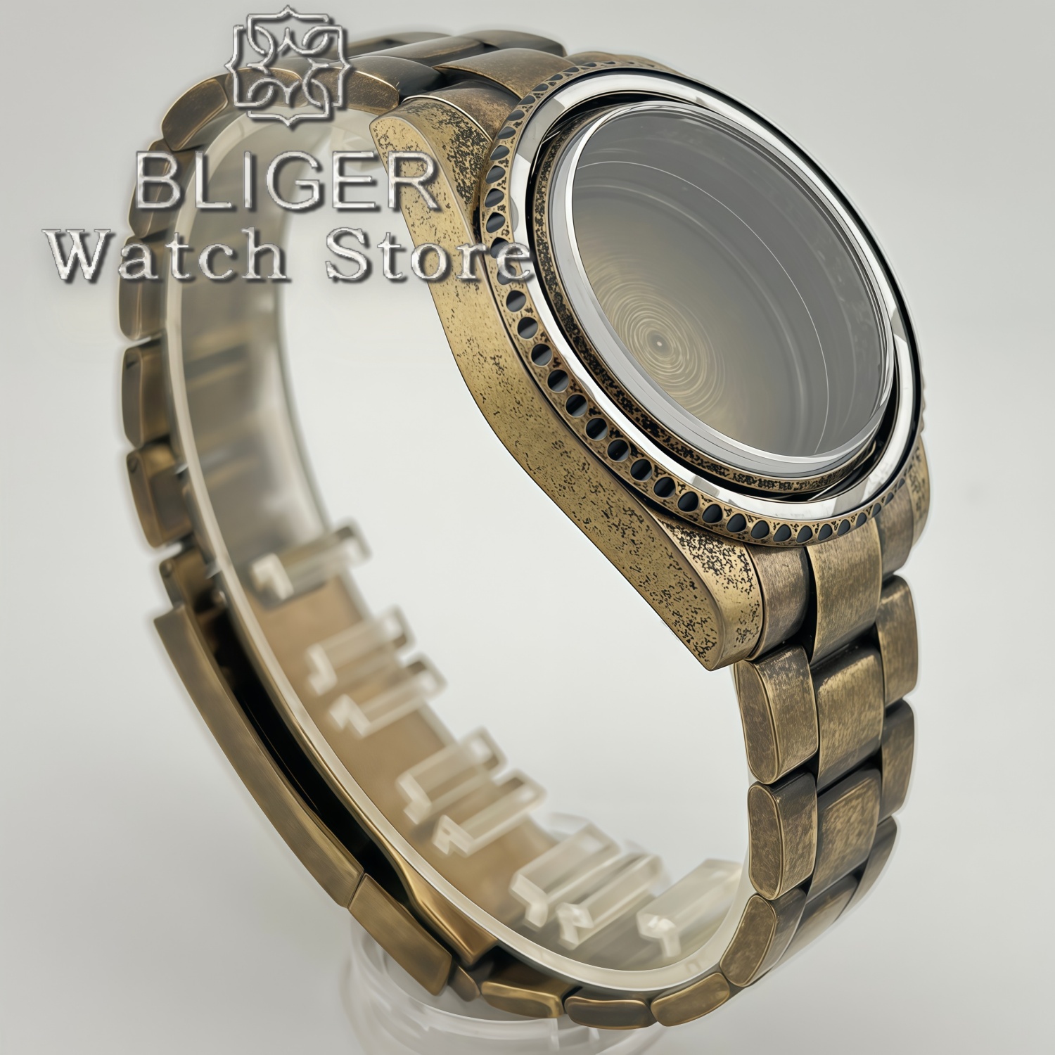 BLIGER 40MM Retro Sapphire Gla - Bronze Case Watch recension och pris
