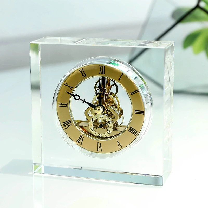 Crystal Silent Table Clock Lux - Table Watch Luxury recension och pris