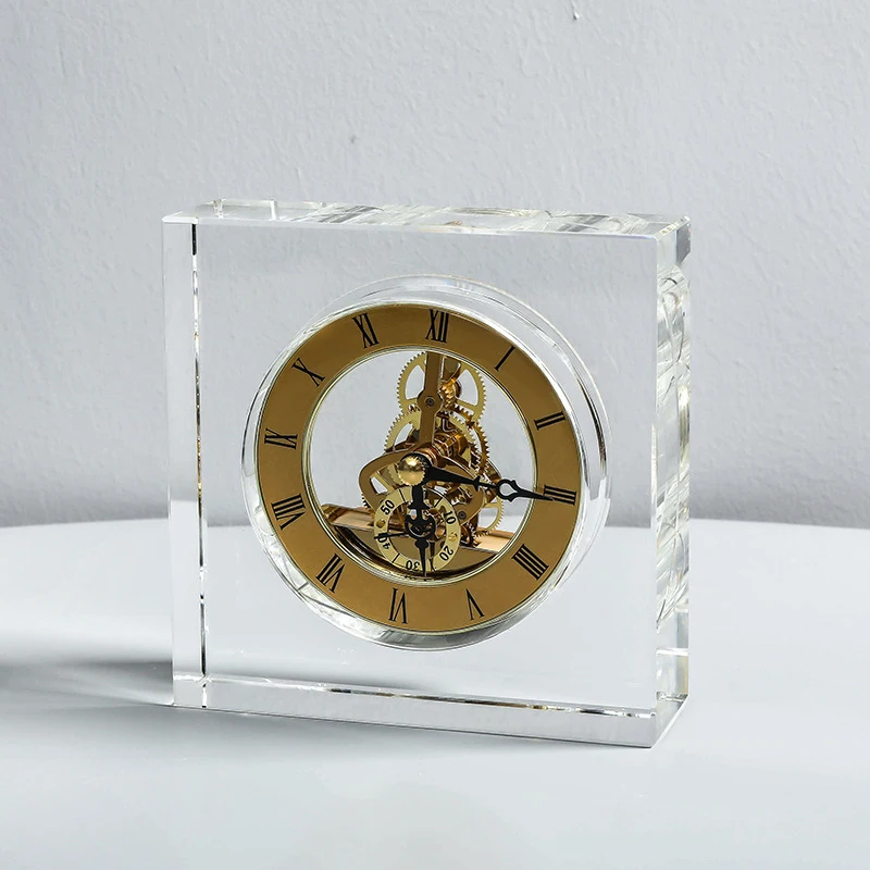 Crystal Silent Table Clock Lux - Table Watch Luxury recension och pris