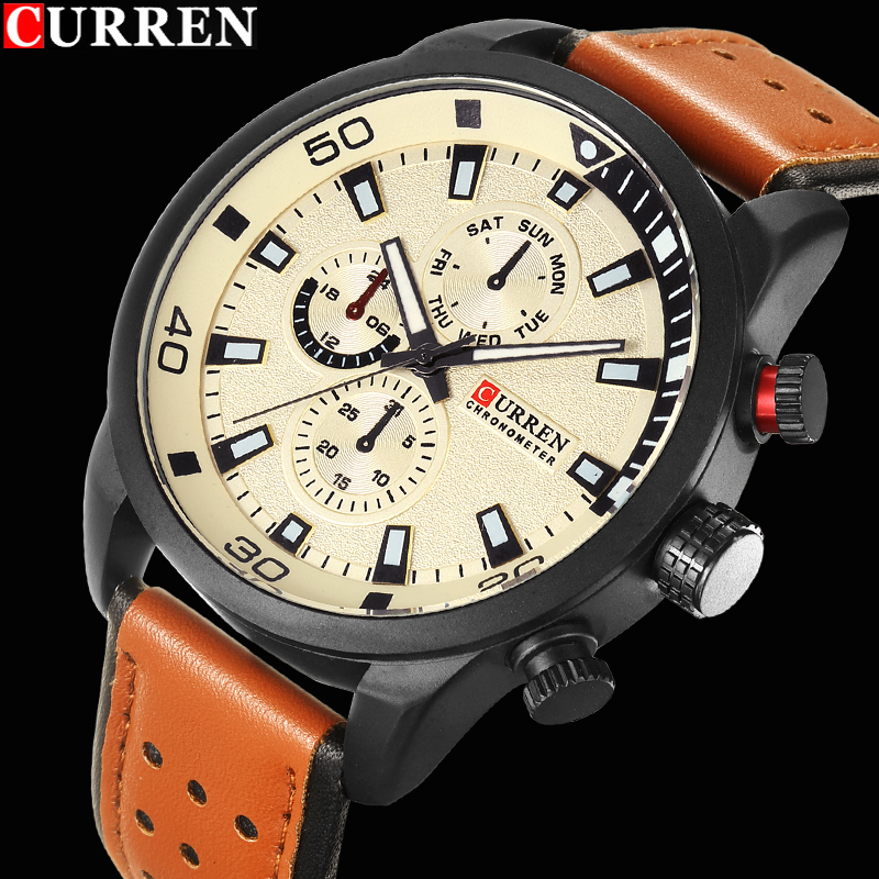 2017 CURREN Stylish Watch Men  - Luxury Watch Name recension och pris