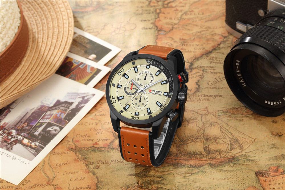 2017 CURREN Stylish Watch Men  - Luxury Watch Name recension och pris