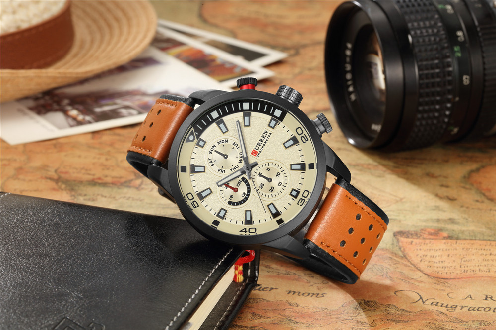 2017 CURREN Stylish Watch Men  - Luxury Watch Name recension och pris
