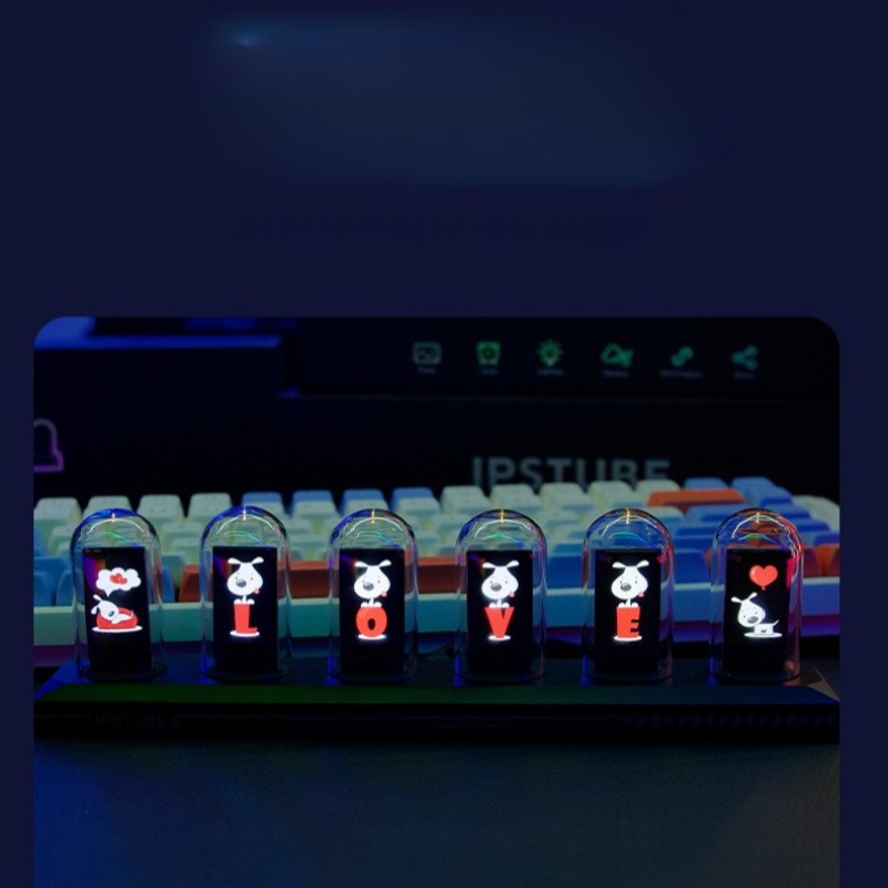 RGB Nixie Tube Table Clock Vac - Table Watch Luxury recension och pris