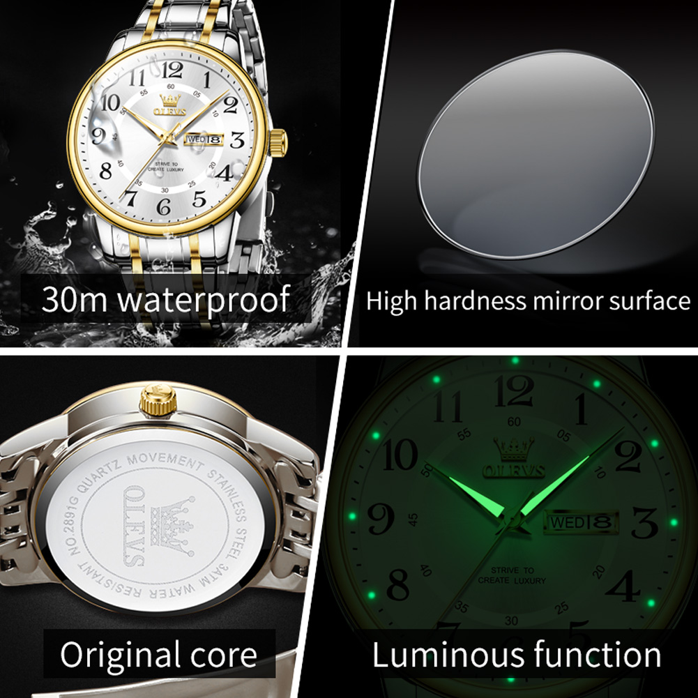 OLEVS Casual fashion men's wat - Luxury Watch For Men recension och pris