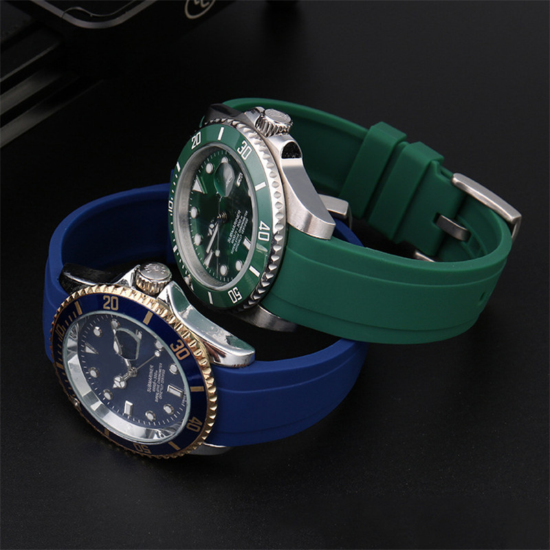 Curved Interface Rubber Strap  - Rolex Watch Daytona recension och pris
