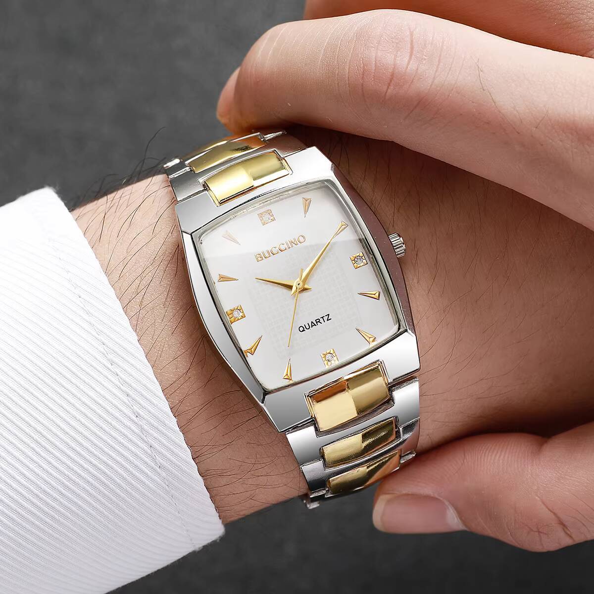 Fashion Rectangle Men Quartz W - Luxury Watch Organizer For Men recension och pris