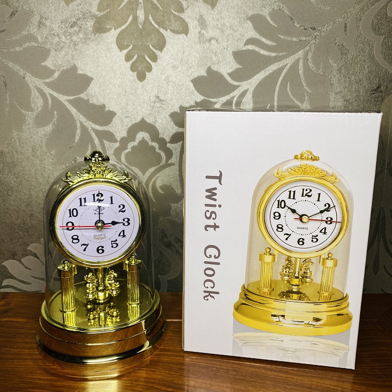 Luxury Gold Table Clock Silent - Table Watch Luxury recension och pris