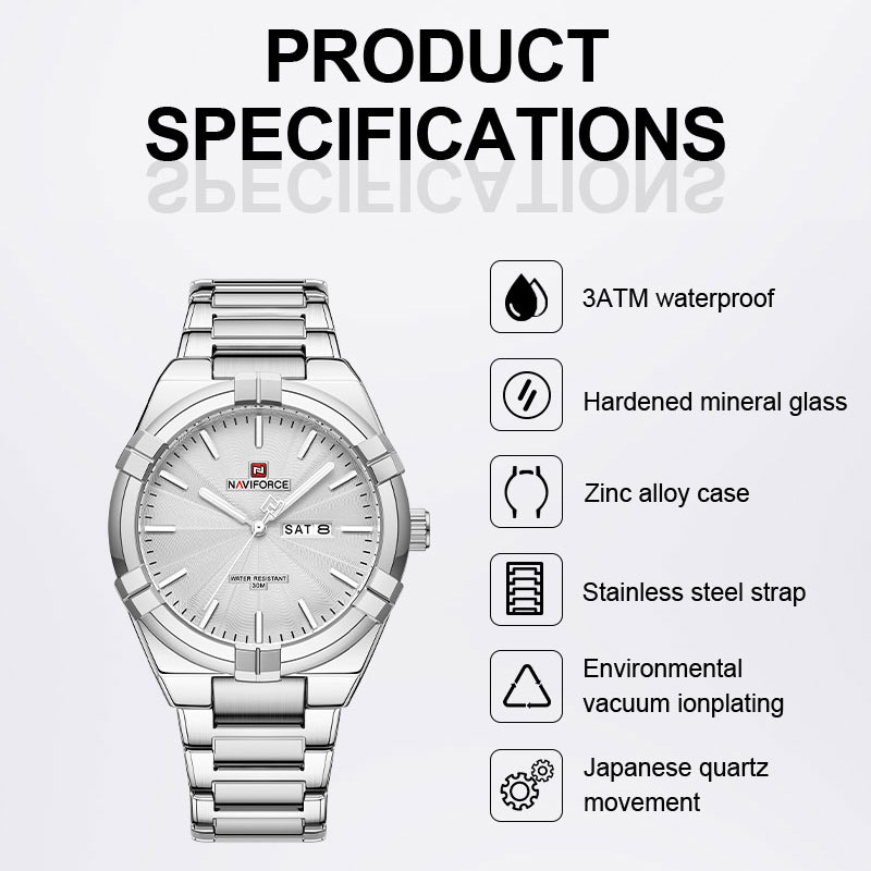 Top Brand NAVIFORCE Men's Watc - Luxury Watch Name recension och pris