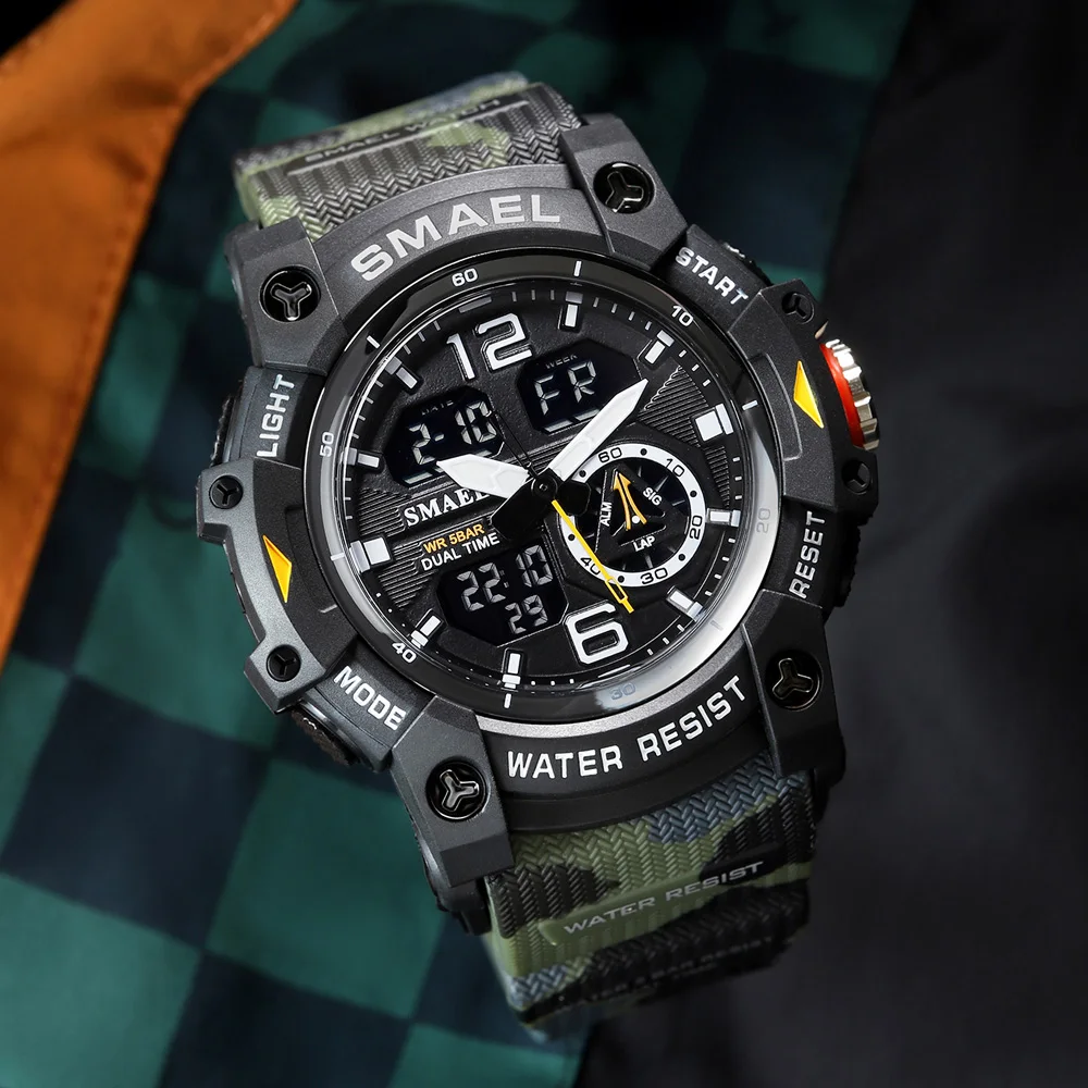 SMAEL Sports Watches Men Camo  - Perpetual Calendar Watch recension och pris