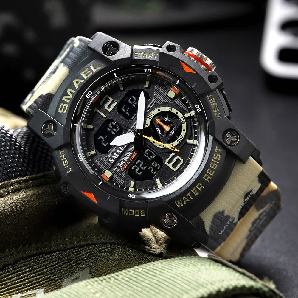SMAEL Sports Watches Men Camo  - Perpetual Calendar Watch recension och pris