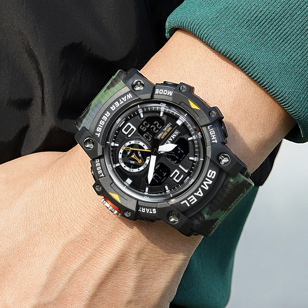 SMAEL Sports Watches Men Camo  - Perpetual Calendar Watch recension och pris