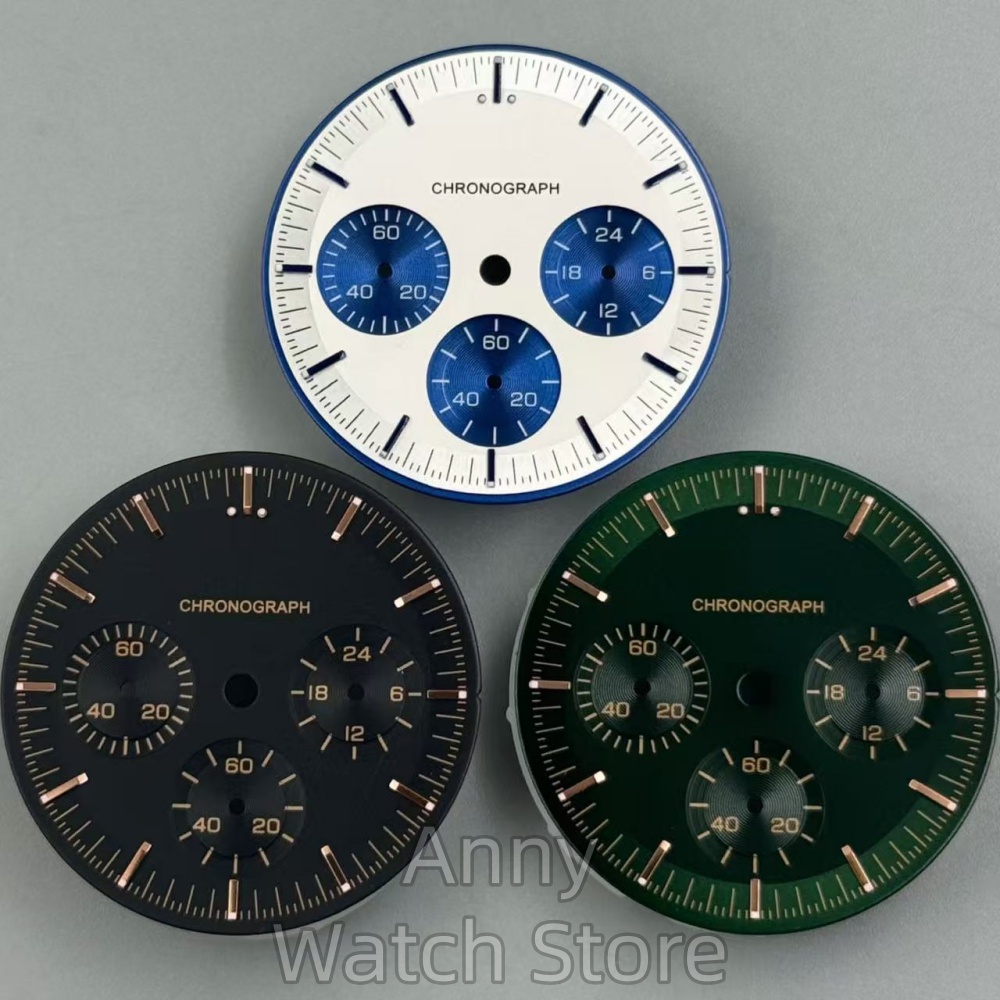 Sterile VK63 Moon Watch Dial F - Exhibition Caseback recension och pris