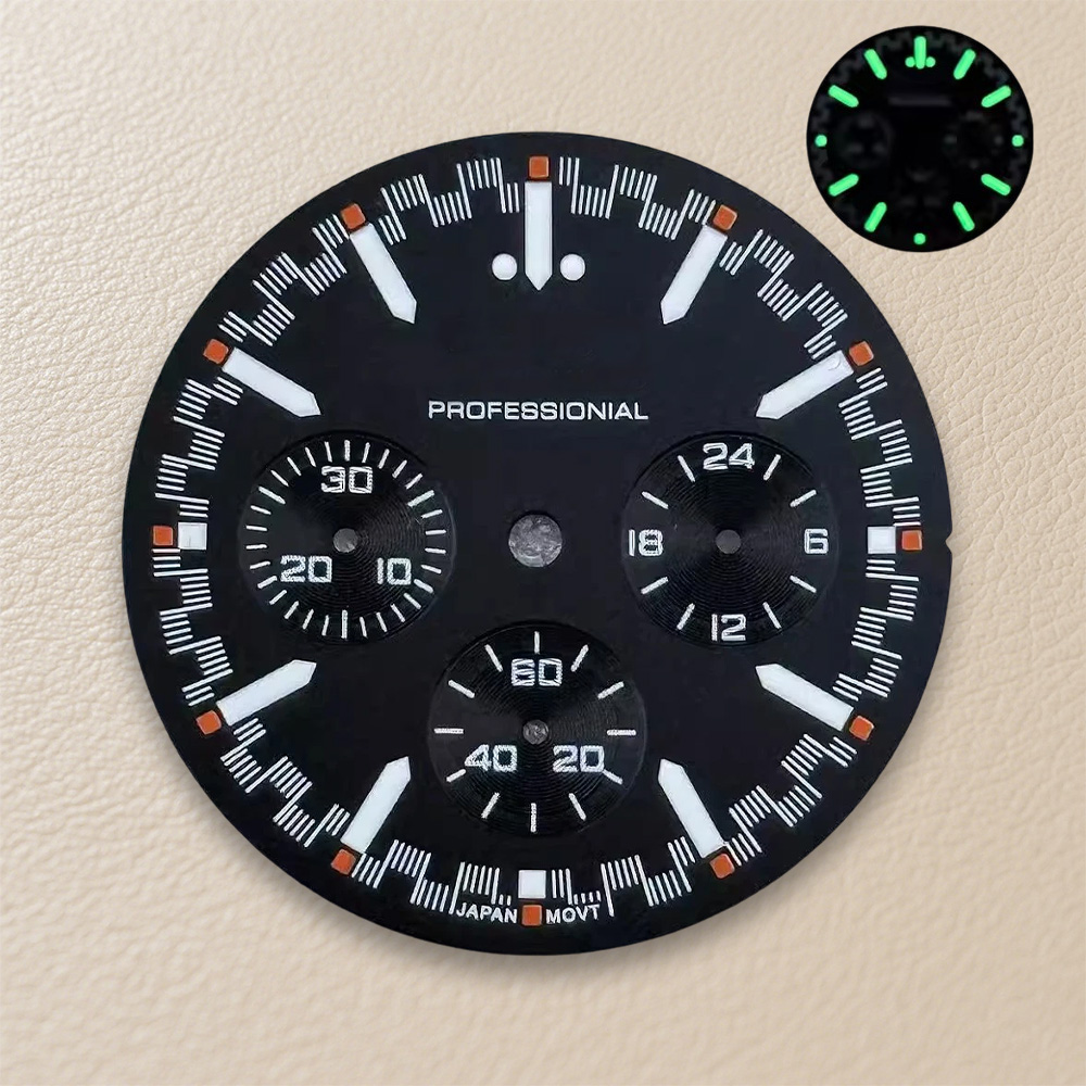 New S Logo 32.5mm Dial Fit VK6 - Exhibition Caseback recension och pris
