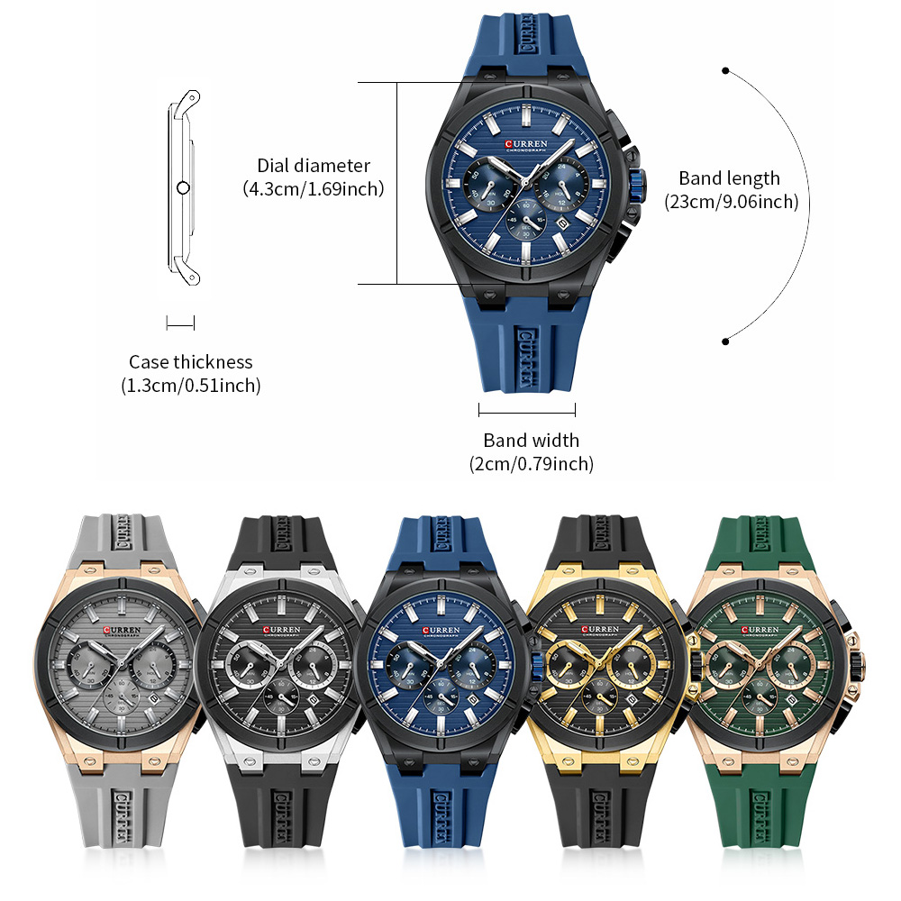 CURREN Luxury Men‘s Chronograp - Luxury Watch Japan recension och pris