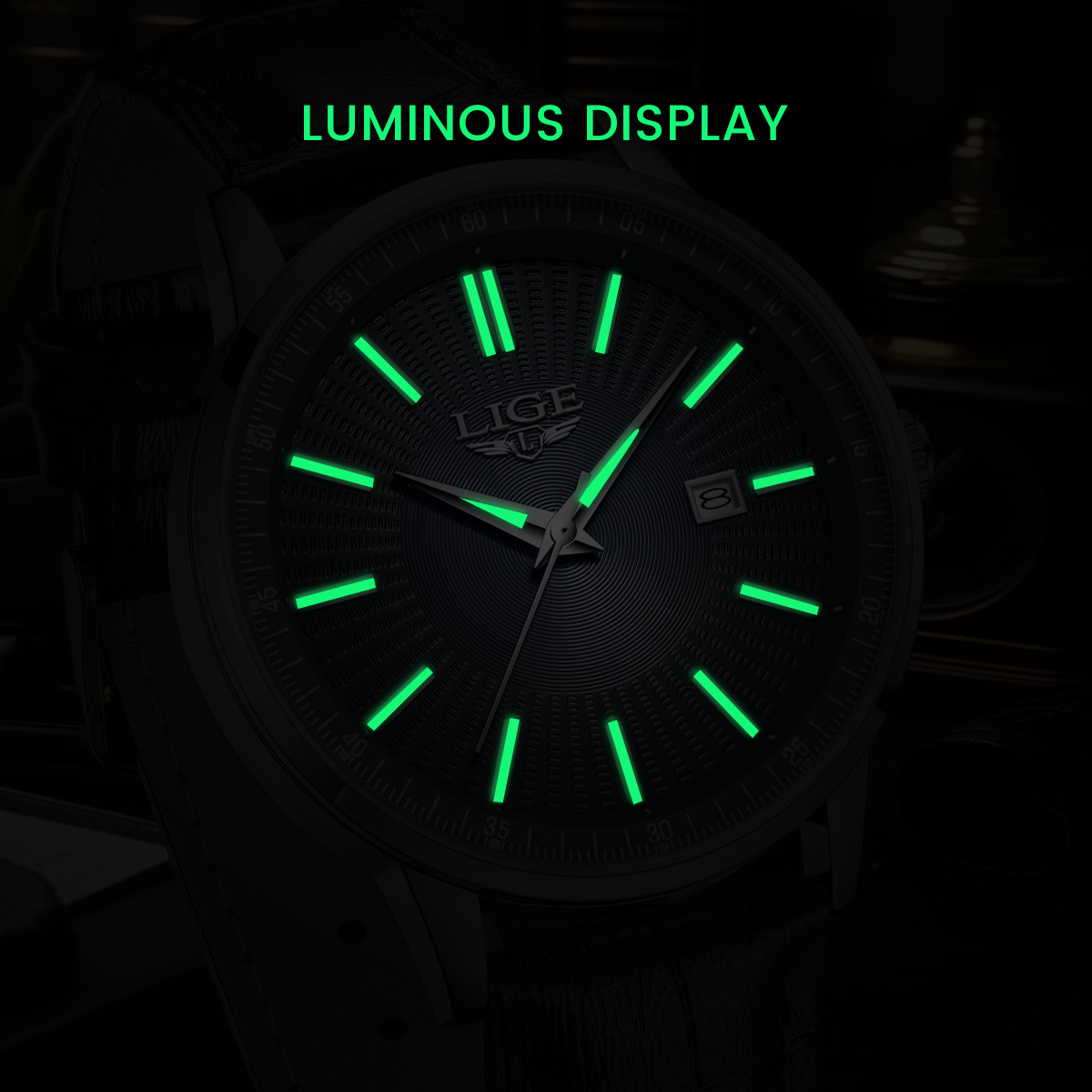 LIGE Top Brand Luxury Men's Wa - Luxury Watch Name recension och pris