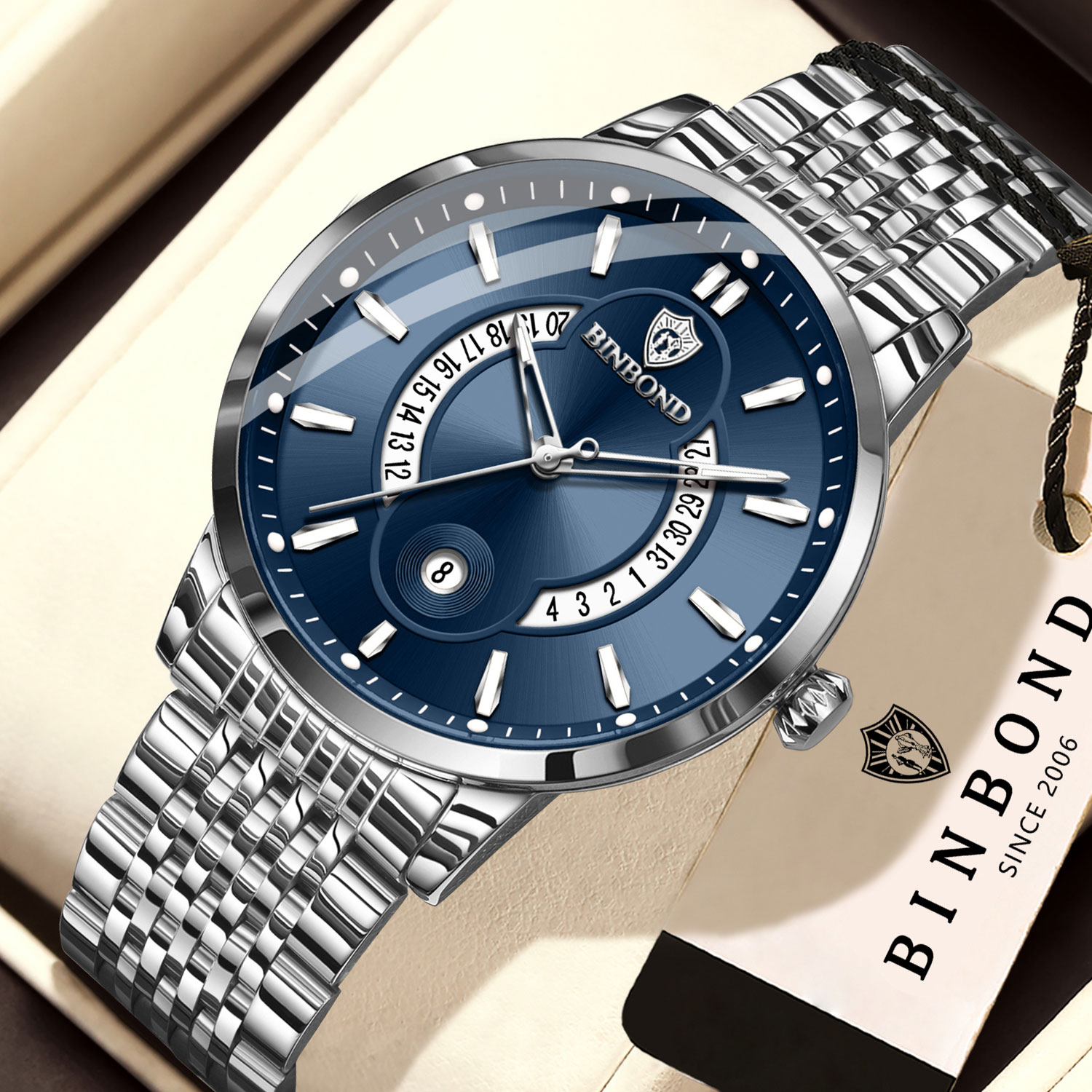 BINBOND Original Luminous Wate - Luxury Watch Organizer For Men recension och pris