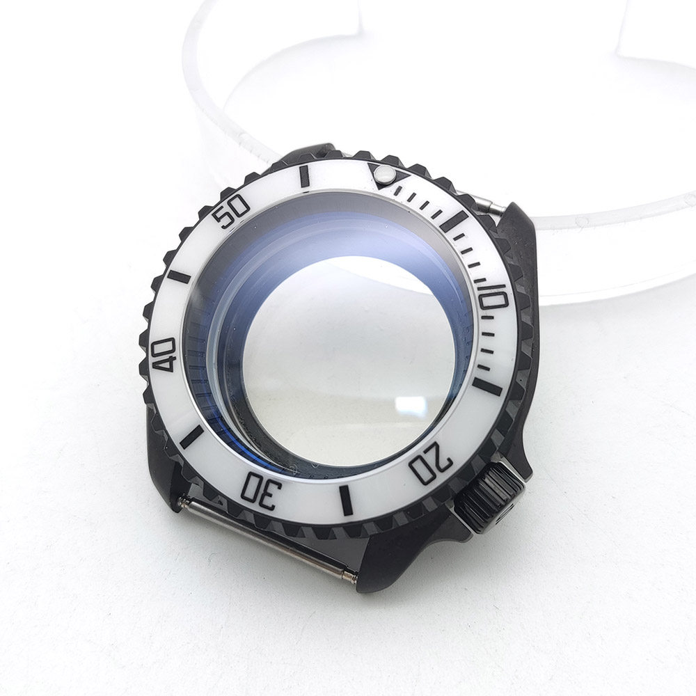 42mm NH35 Matte Black Watch Ca - Exhibition Caseback recension och pris