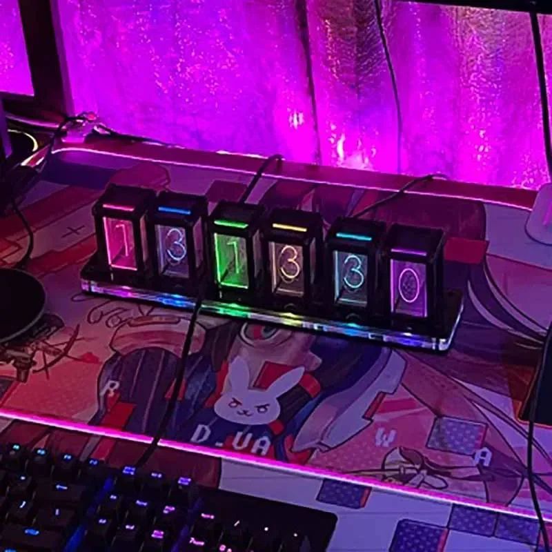 Table Clock Diy Kit Led RGB Di - Table Watch Luxury recension och pris