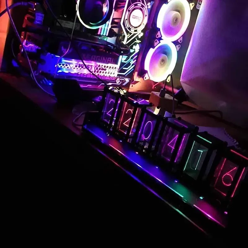 Table Clock Diy Kit Led RGB Di - Table Watch Luxury recension och pris