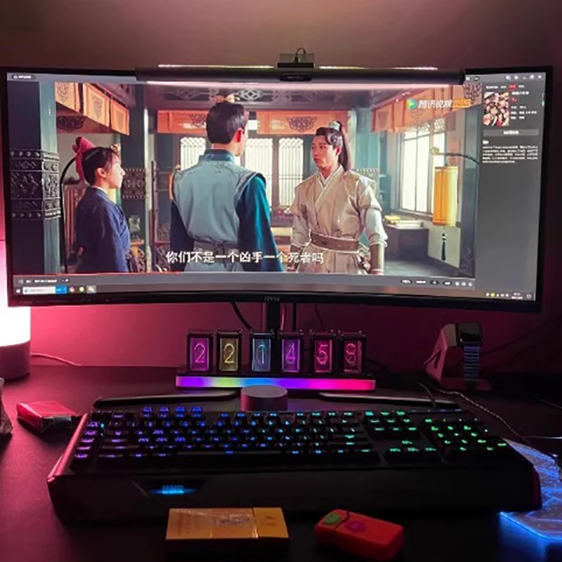 Table Clock Diy Kit Led RGB Di - Table Watch Luxury recension och pris