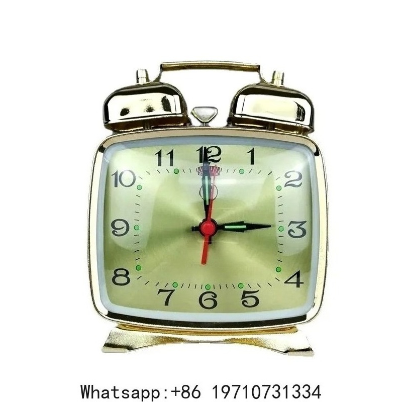 Metal Mechanical Alarm Clock C - Table Watch Luxury recension och pris