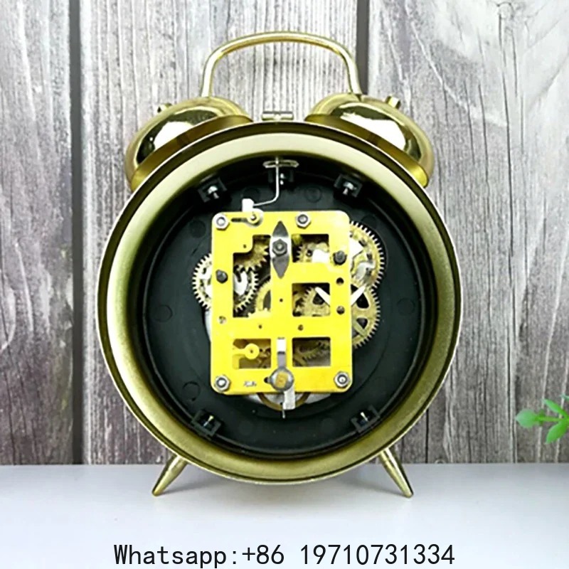 Metal Mechanical Alarm Clock C - Table Watch Luxury recension och pris
