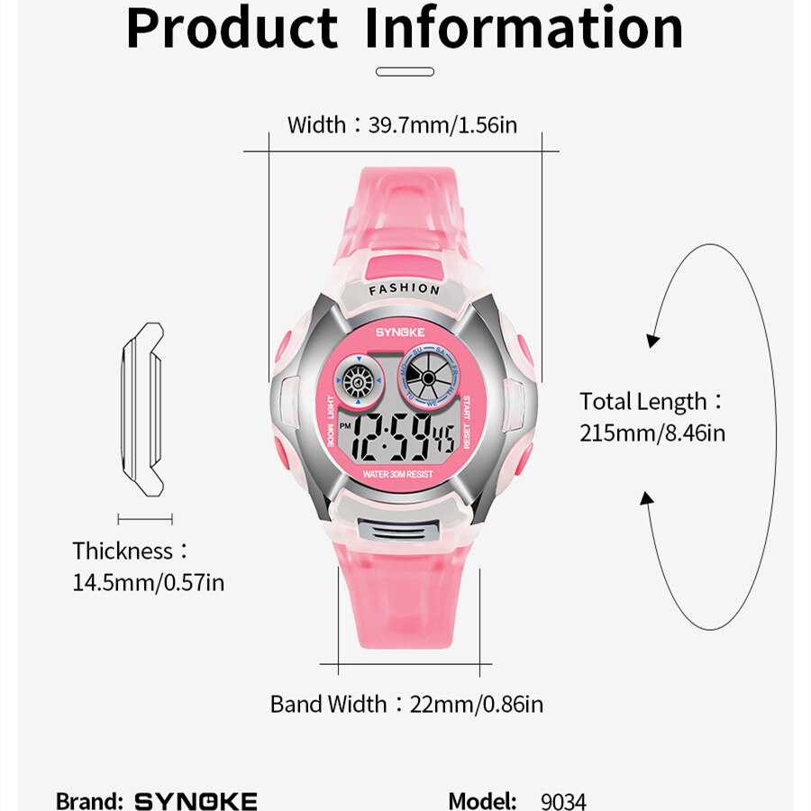 SYNOKE Student Electronic Watc - Perpetual Calendar Watch recension och pris