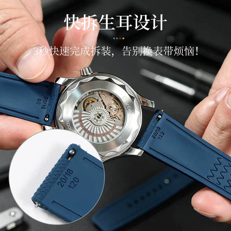 Fluororubber Watch Strap, Nylo - Seiko Watch 5 Sports recension och pris