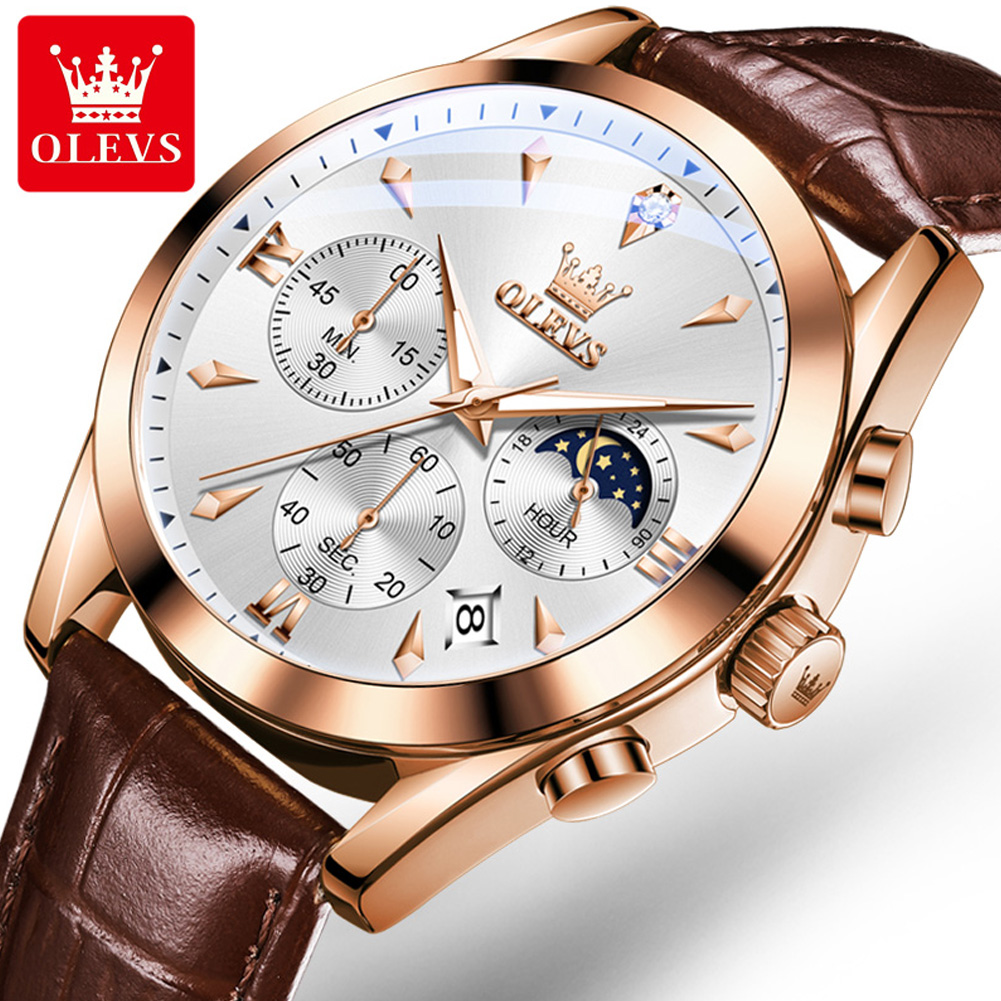 OLEVS Brand New Fashion Quartz - Luxury Watch Name recension och pris