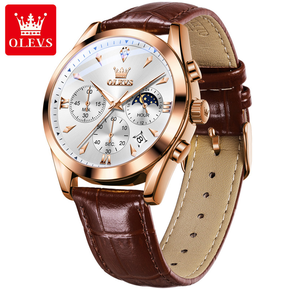 OLEVS Brand New Fashion Quartz - Luxury Watch Name recension och pris