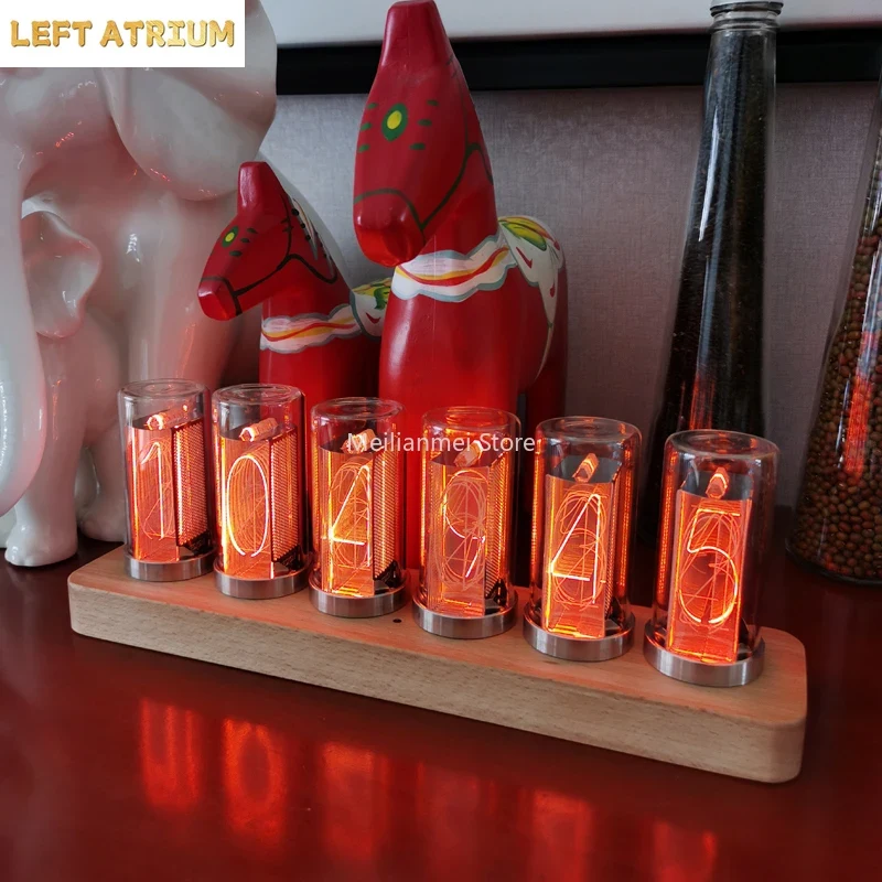 Luxury Wood Nixie Tube Clock W - Table Watch Luxury recension och pris
