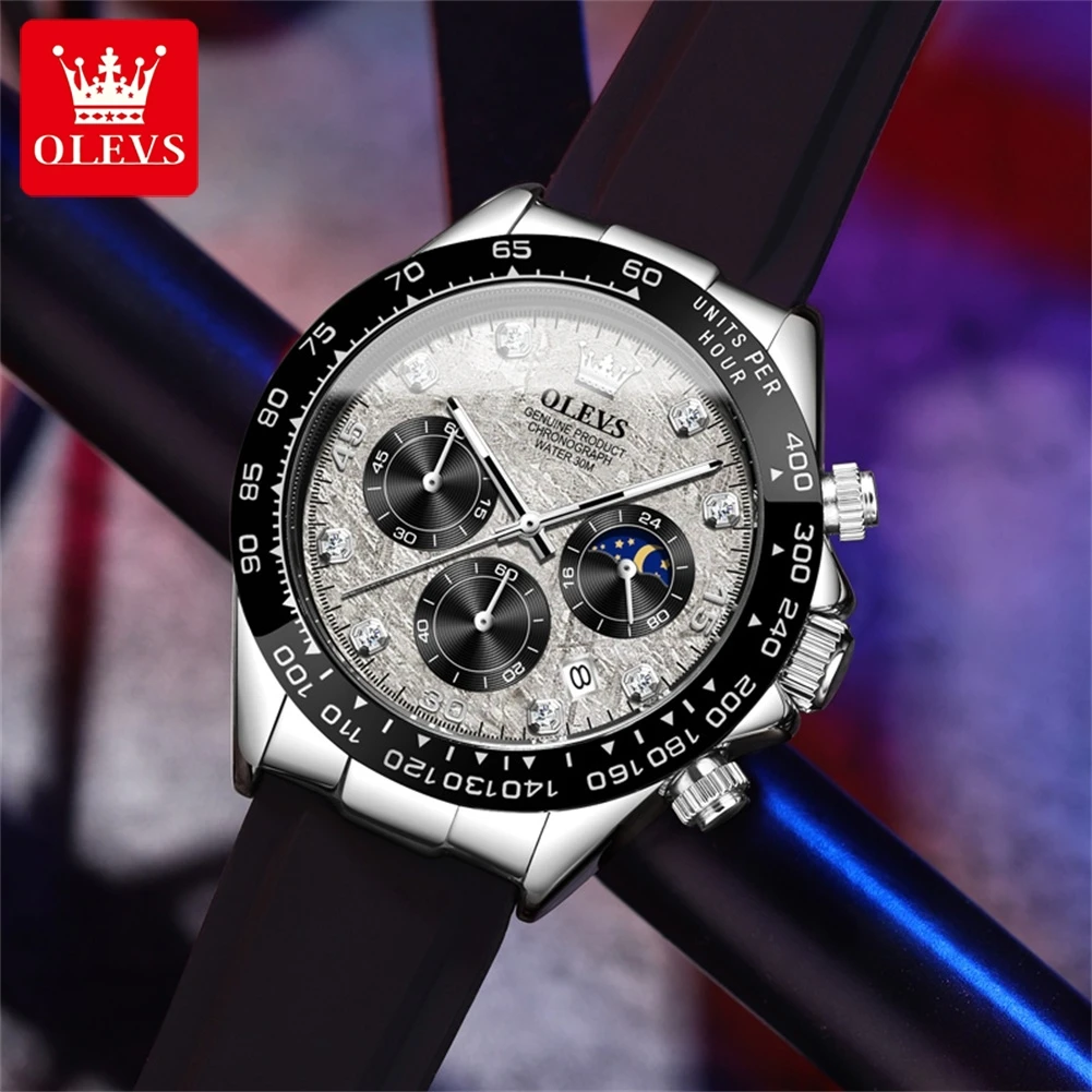 OLEVS 2875 Men's Watches Chron - Luxury Watch Name recension och pris