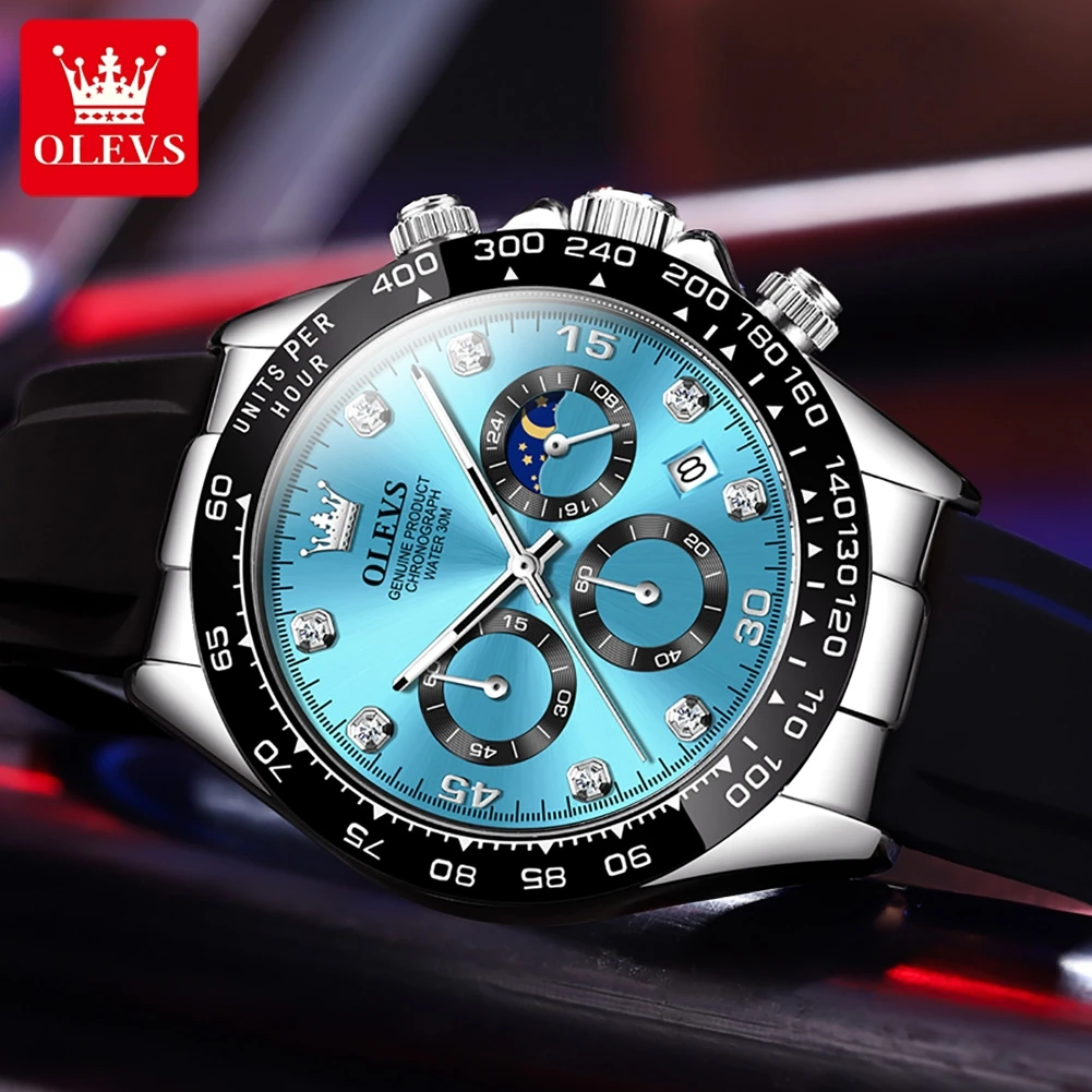 OLEVS 2875 Men's Watches Chron - Luxury Watch Name recension och pris